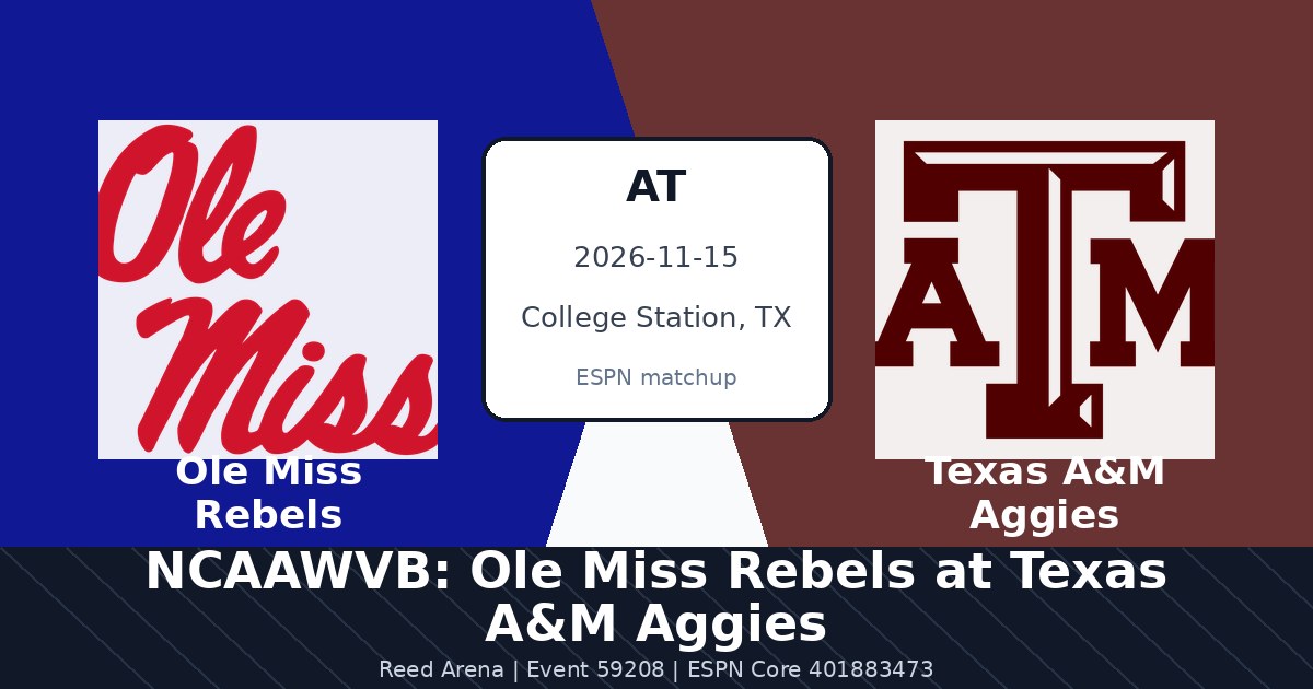 NCAAWVB: Ole Miss Rebels at Texas A&M Aggies photo in College Station, TX