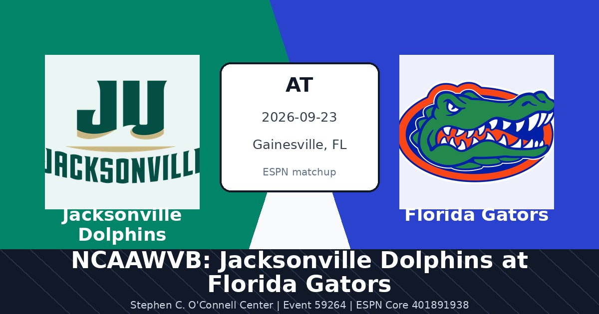 NCAAWVB: Jacksonville Dolphins at Florida Gators photo in Gainesville, FL