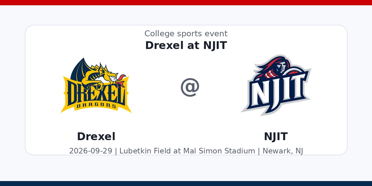 NCAA Men's Soccer: Drexel Dragons at NJIT Highlanders photo in Newark, NJ