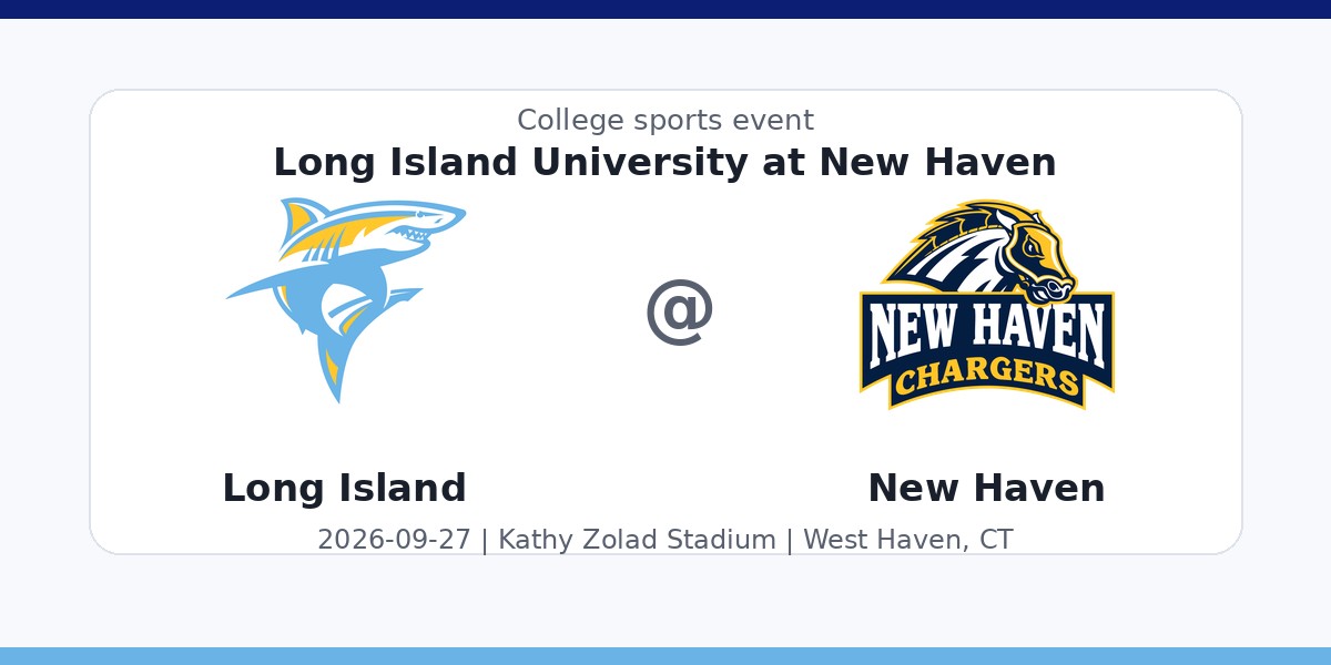 NCAA Men's Soccer: Long Island University Sharks at New Haven Chargers photo in West Haven, CT