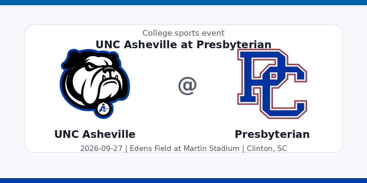 NCAA Men's Soccer: UNC Asheville Bulldogs at Presbyterian Blue Hose photo in Clinton, SC