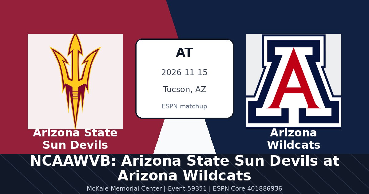 NCAAWVB: Arizona State Sun Devils at Arizona Wildcats photo in Tucson, AZ