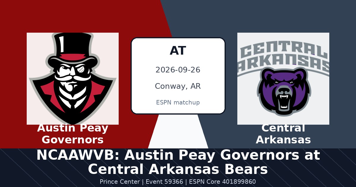 NCAAWVB: Austin Peay Governors at Central Arkansas Bears photo in Conway, AR