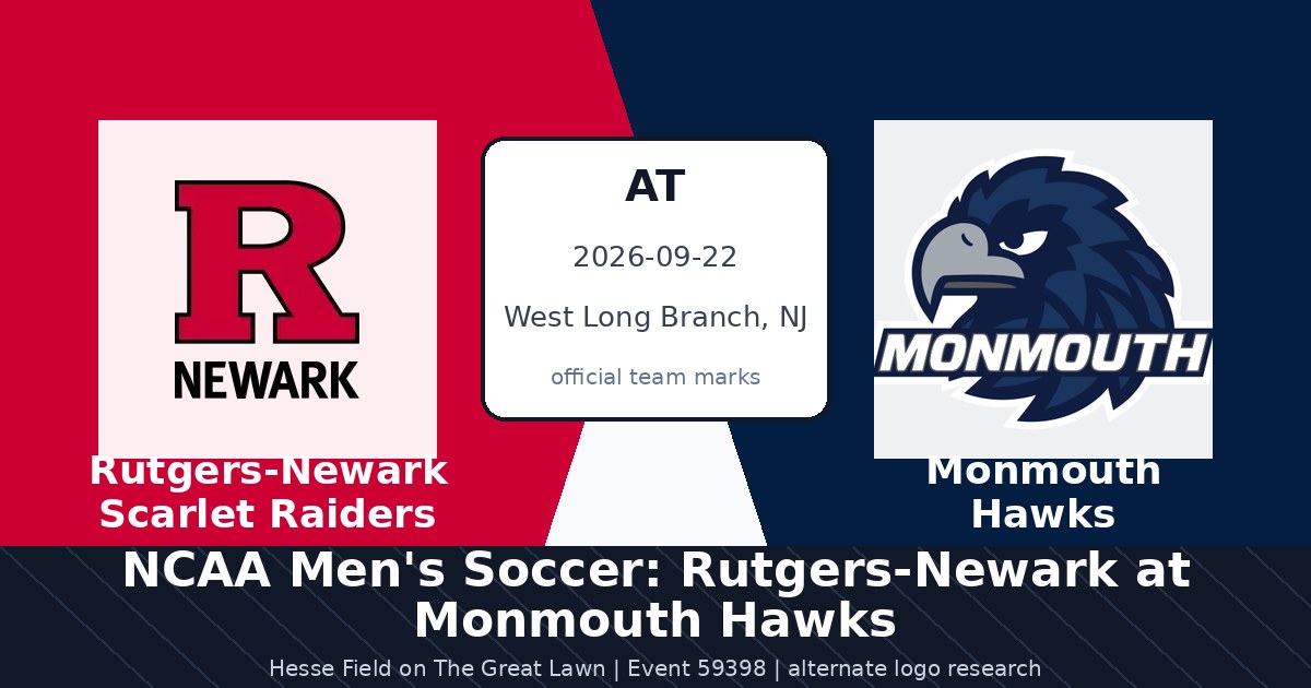 NCAA Men's Soccer: Rutgers-Newark at Monmouth Hawks photo in West Long Branch, NJ