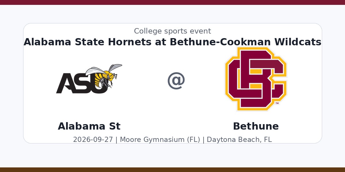 NCAAWVB: Alabama State Hornets at Bethune-Cookman Wildcats photo in Daytona Beach, FL