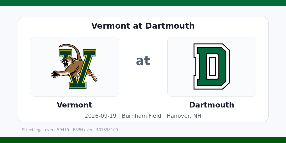 NCAA Men's Soccer: Vermont Catamounts at Dartmouth Big Green photo in Hanover, NH