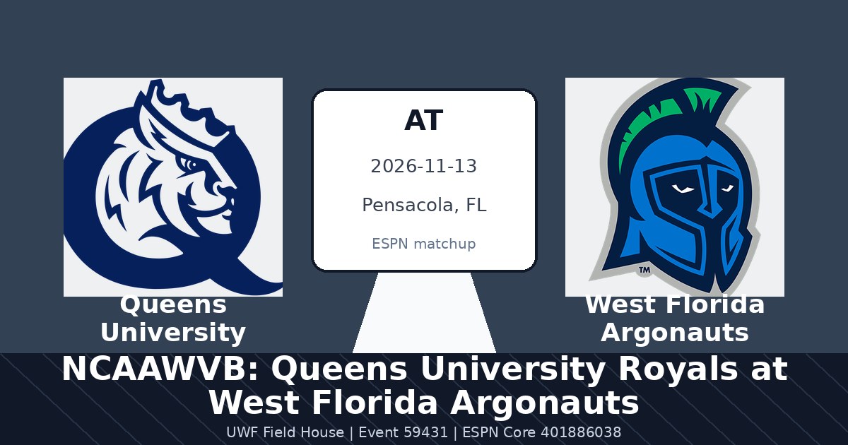 NCAAWVB: Queens University Royals at West Florida Argonauts photo in Pensacola, FL