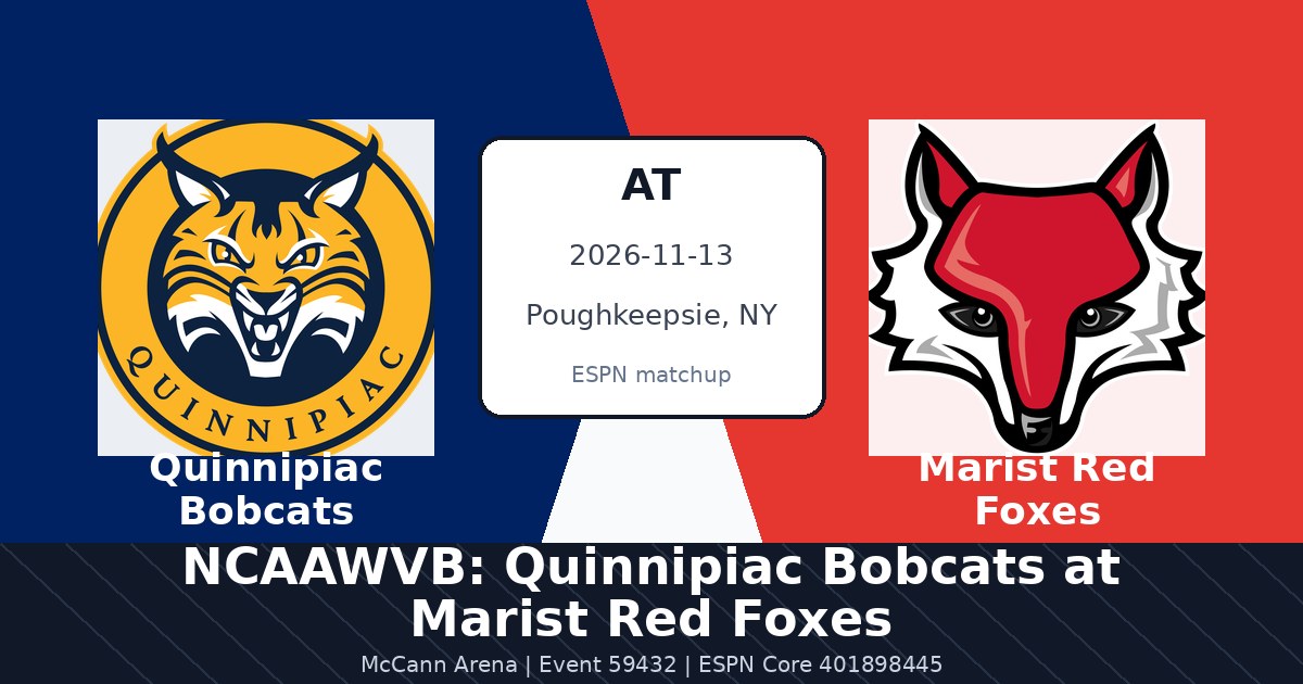 NCAAWVB: Quinnipiac Bobcats at Marist Red Foxes photo in Poughkeepsie, NY