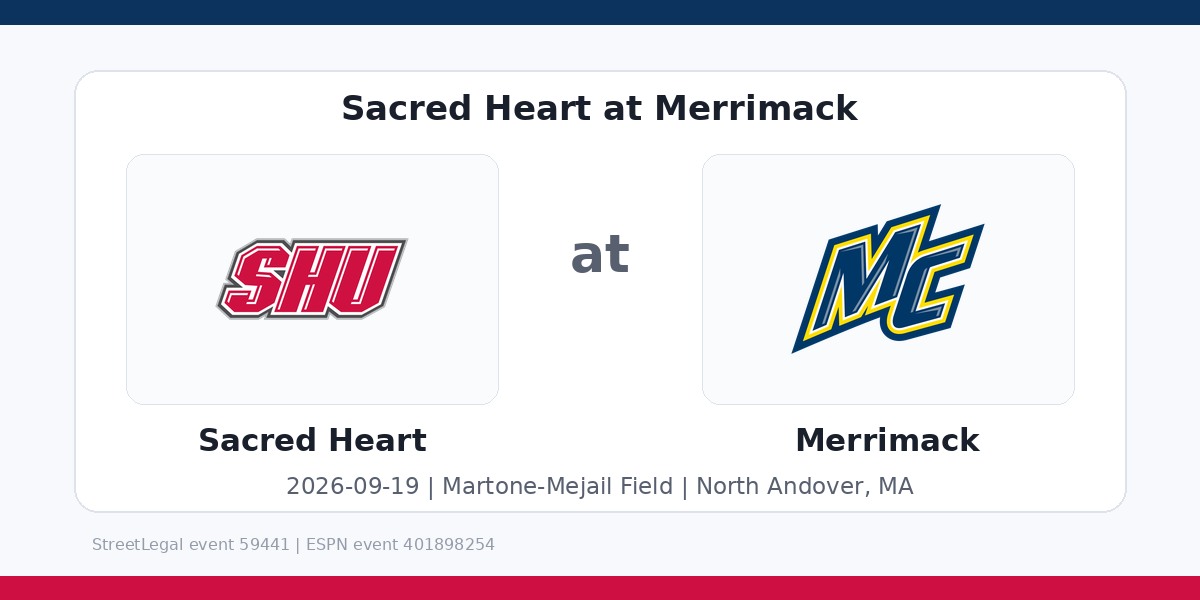 NCAA Men's Soccer: Sacred Heart Pioneers at Merrimack Warriors photo in North Andover, MA