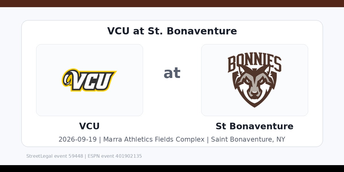 NCAA Men's Soccer: VCU Rams at St. Bonaventure Bonnies photo in Saint Bonaventure, NY