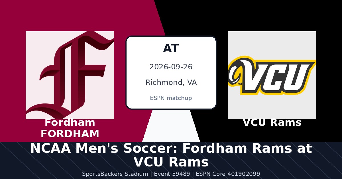 NCAA Men's Soccer: Fordham Rams at VCU Rams photo in Richmond, VA