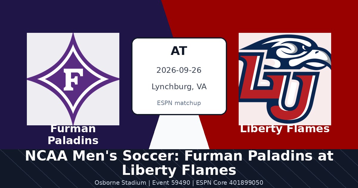 NCAA Men's Soccer: Furman Paladins at Liberty Flames photo in Lynchburg, VA