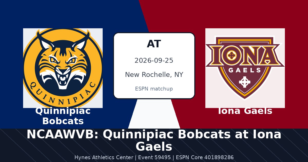 NCAAWVB: Quinnipiac Bobcats at Iona Gaels photo in New Rochelle, NY