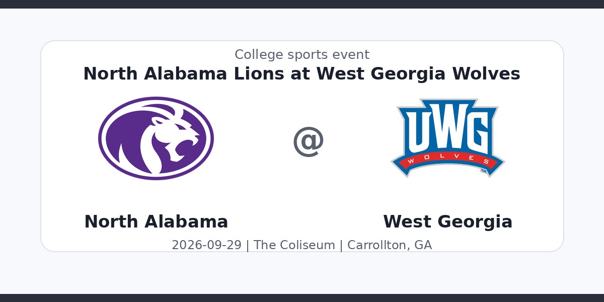 NCAAWVB: North Alabama Lions at West Georgia Wolves photo in Carrollton, GA