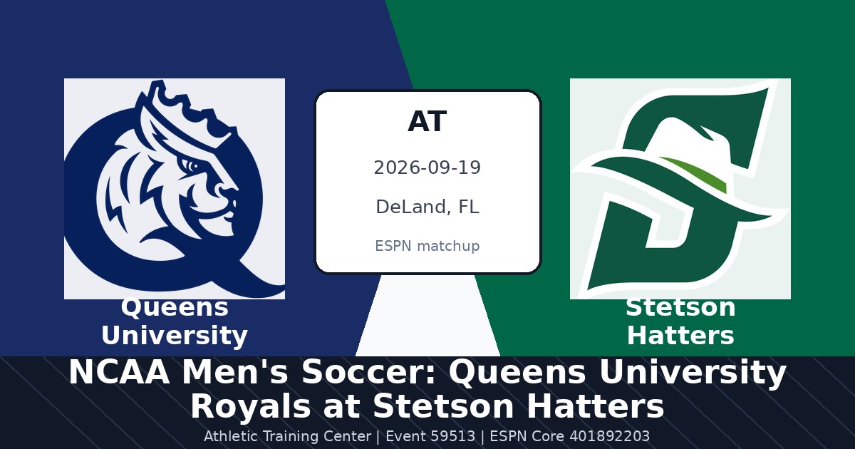 NCAA Men's Soccer: Queens University Royals at Stetson Hatters photo in DeLand, FL