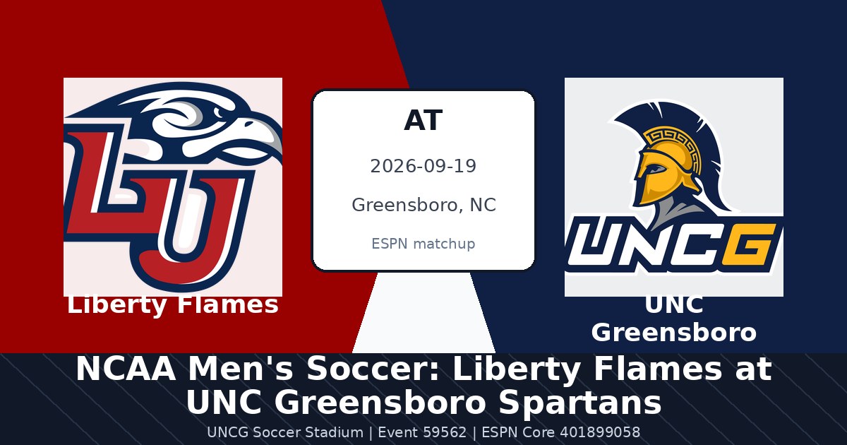 NCAA Men's Soccer: Liberty Flames at UNC Greensboro Spartans photo in Greensboro, NC