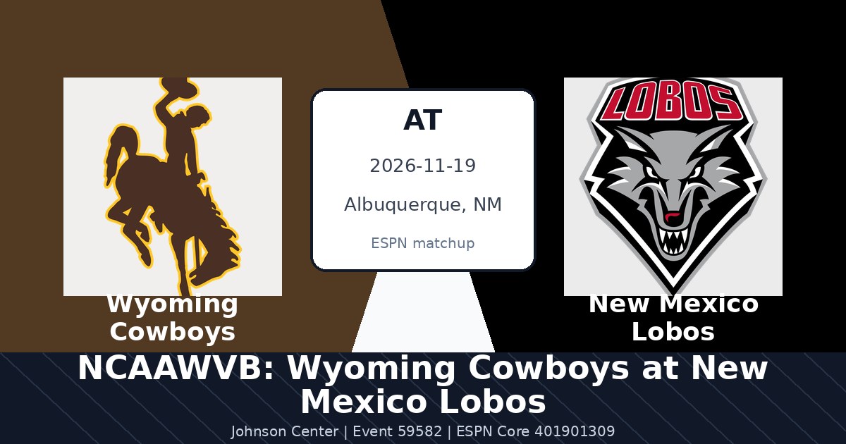 NCAAWVB: Wyoming Cowboys at New Mexico Lobos photo in Albuquerque, NM