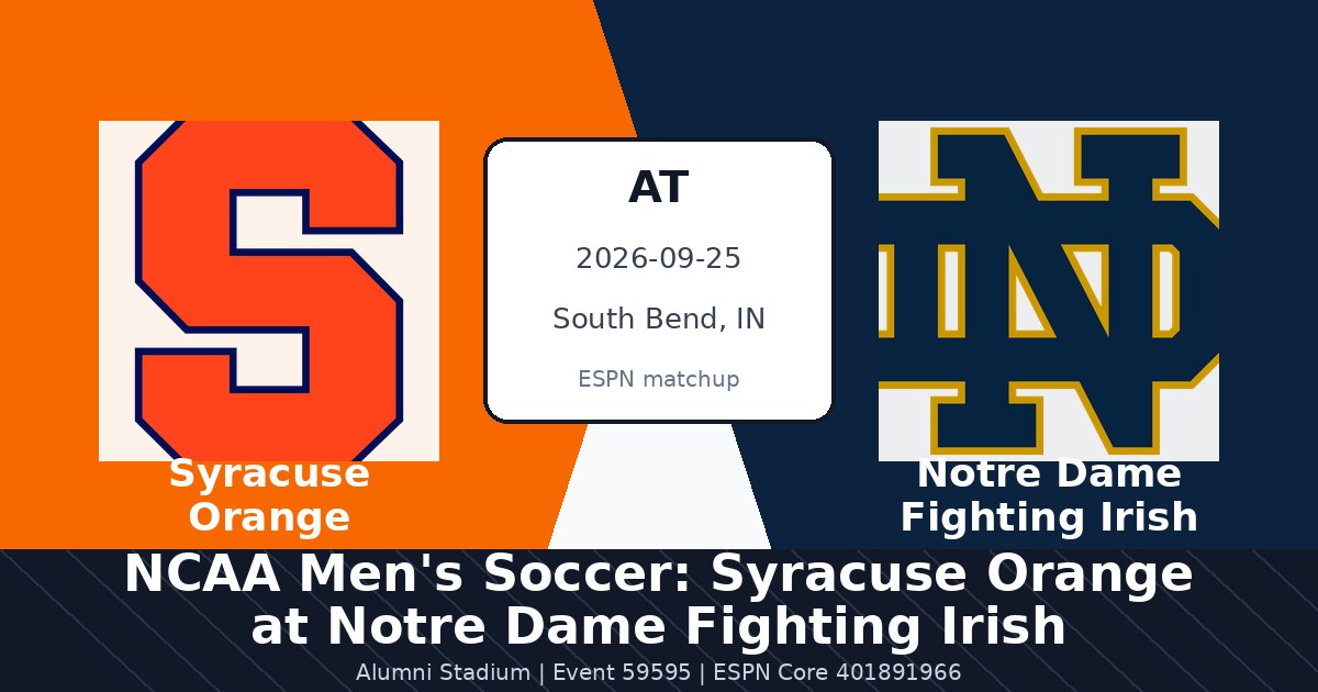 NCAA Men's Soccer: Syracuse Orange at Notre Dame Fighting Irish photo in South Bend, IN