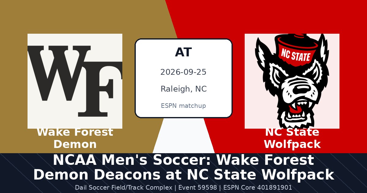 NCAA Men's Soccer: Wake Forest Demon Deacons at NC State Wolfpack photo in Raleigh, NC