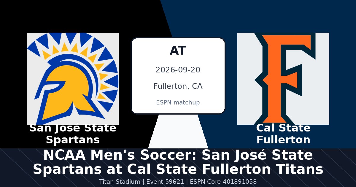 NCAA Men's Soccer: San José State Spartans at Cal State Fullerton Titans photo in Fullerton, CA
