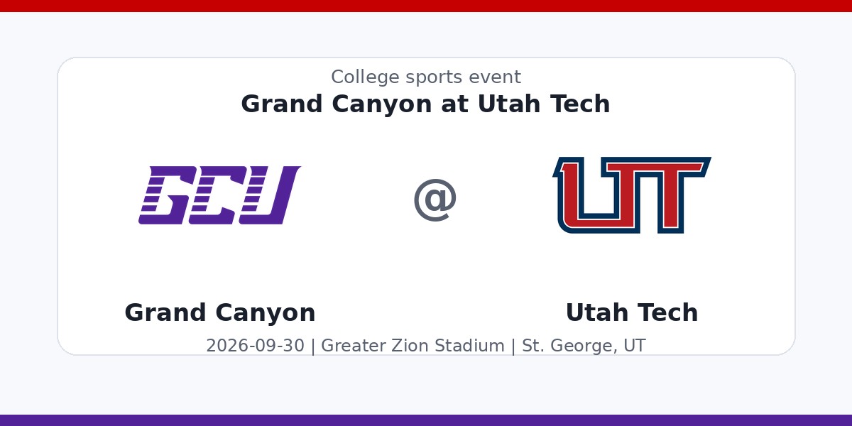 NCAA Men's Soccer: Grand Canyon Antelopes at Utah Tech Trailblazers photo in St. George, UT
