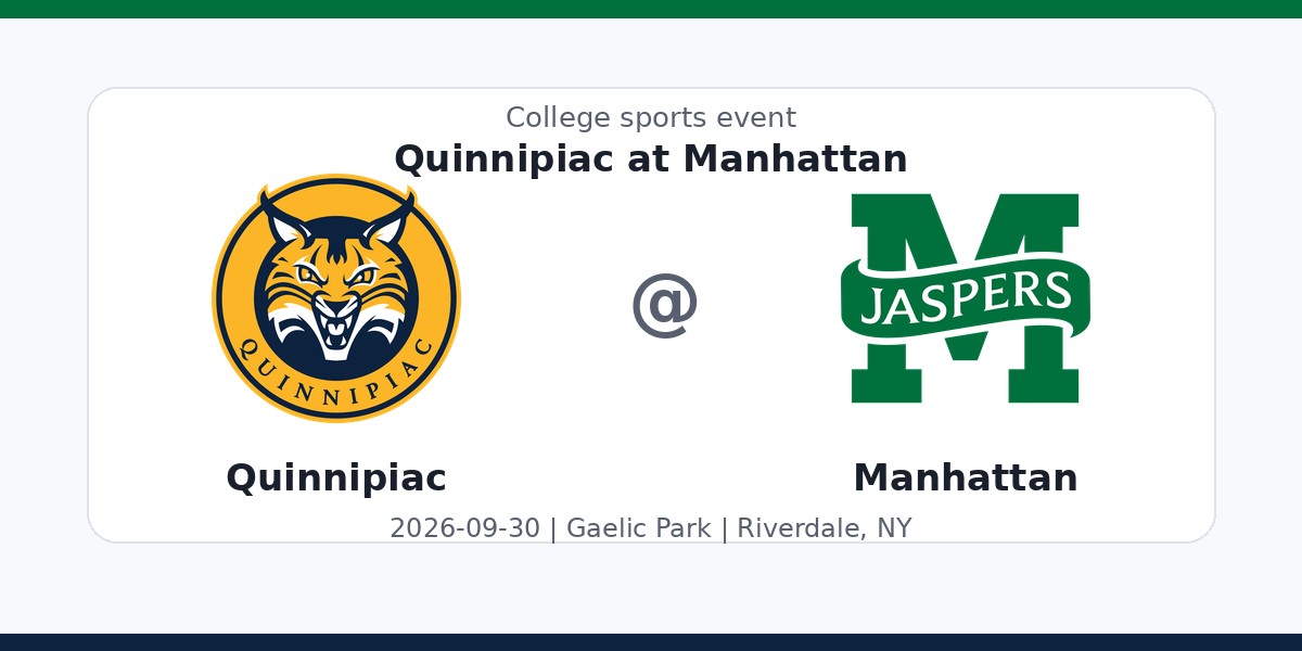 NCAA Men's Soccer: Quinnipiac Bobcats at Manhattan Jaspers photo in Riverdale, NY