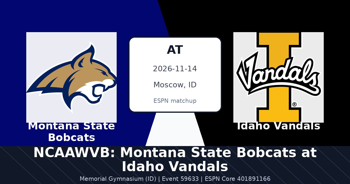 NCAAWVB: Montana State Bobcats at Idaho Vandals photo in Moscow, ID