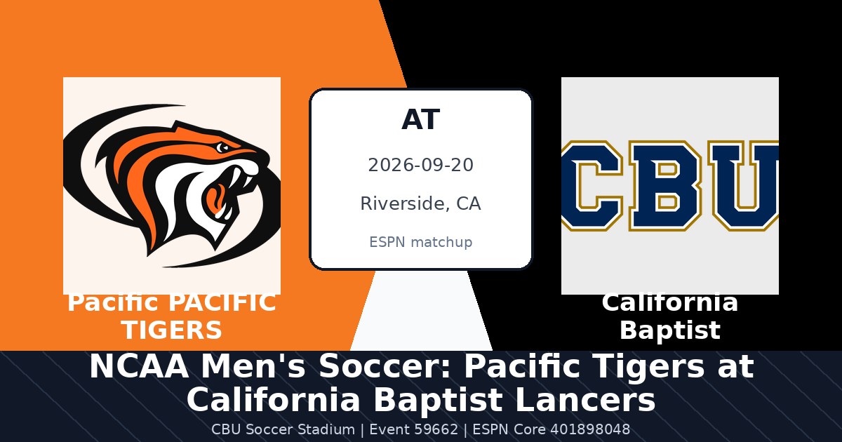 NCAA Men's Soccer: Pacific Tigers at California Baptist Lancers photo in Riverside, CA