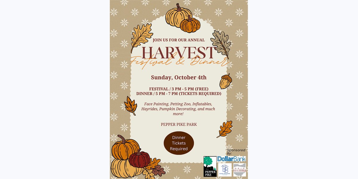 Harvest Festival and Dinner 2026 photo in Cleveland Heights, OH, OH