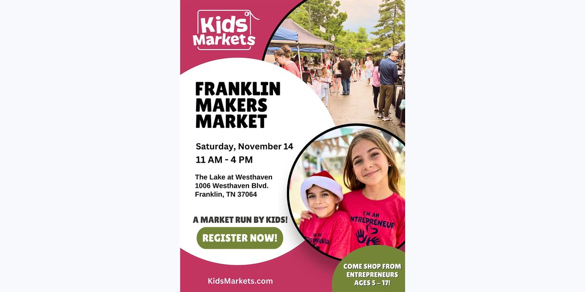 Kids Markets at Franklin Makers Market photo in Franklin, TN, TN