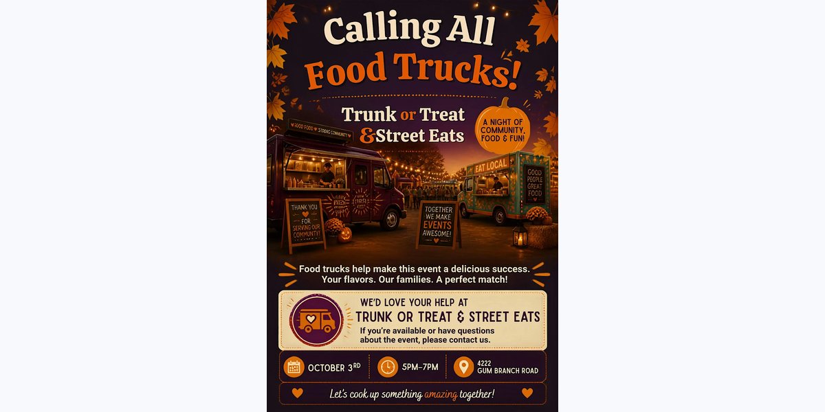 Trunk or Treat & Street Eats - Food Trucks photo in Jacksonville, NC, NC
