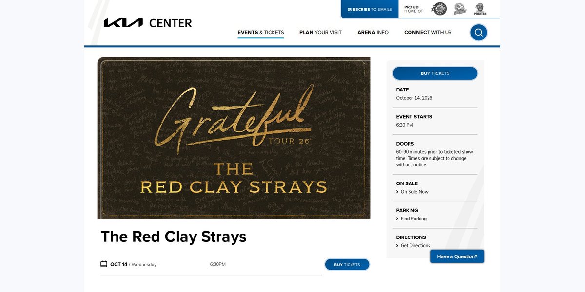 The Red Clay Strays - Grateful Tour photo in Orlando, FL