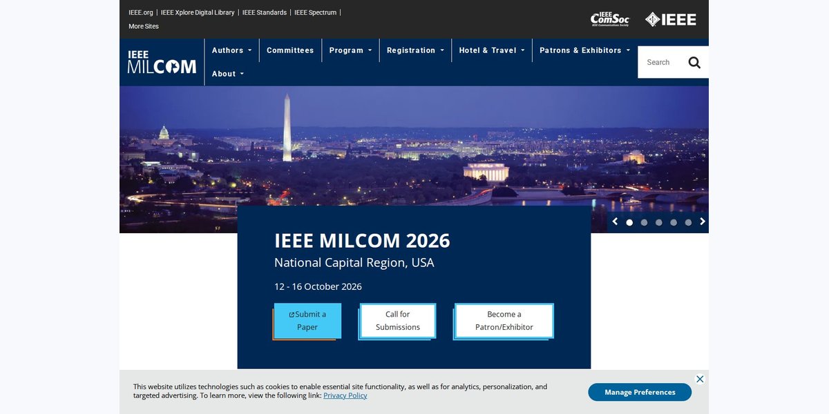 MILCOM 2026 in Rockville, MD