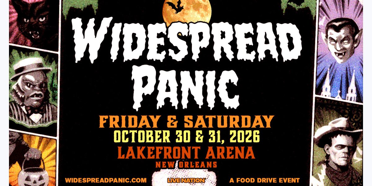 Widespread Panic - October 30, 2026 photo in New Orleans, LA