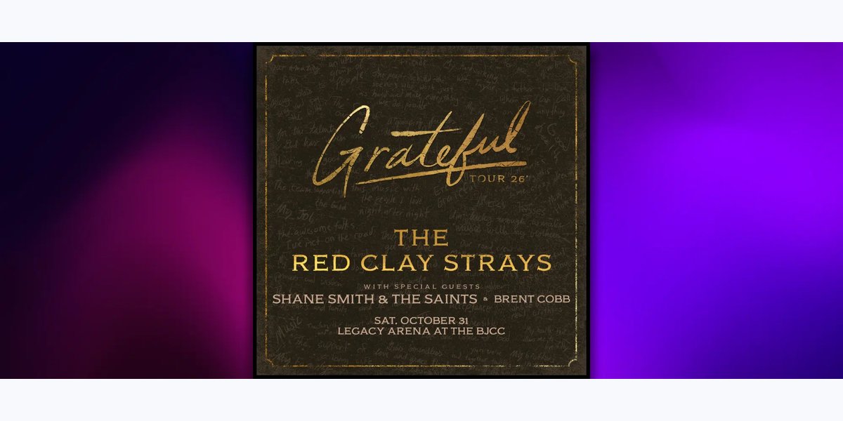 The Red Clay Strays - Grateful Tour photo in Birmingham, AL