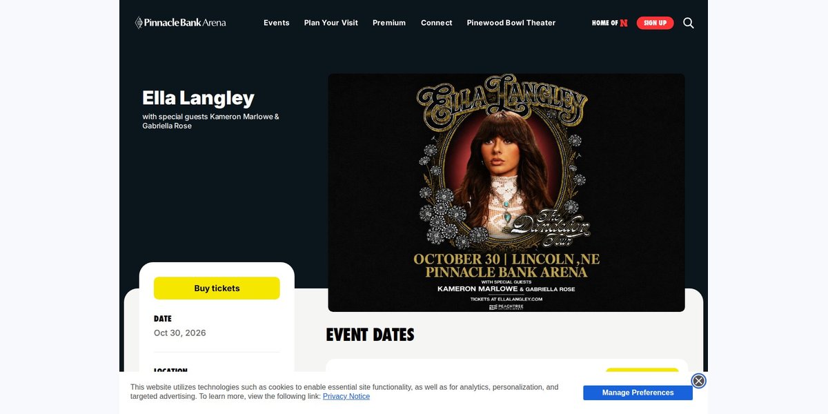 Ella Langley - The Dandelion Tour photo in Lincoln, NE