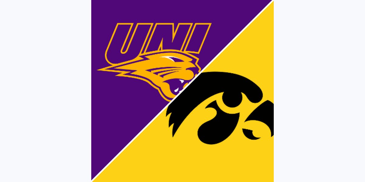 Northern Iowa Panthers at Iowa Hawkeyes in Iowa City, IA