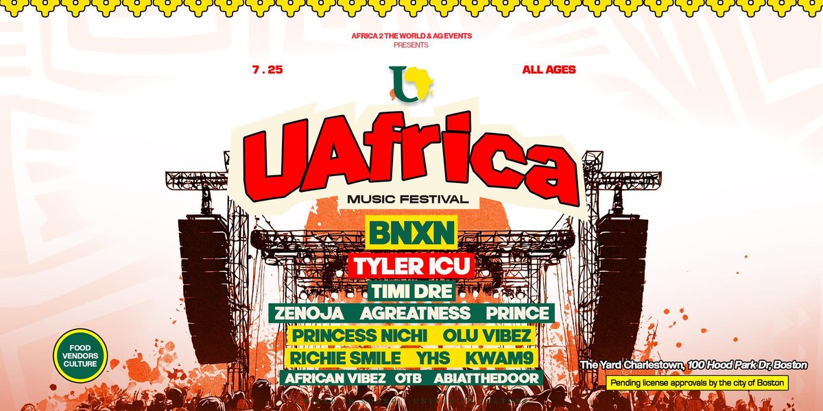 UAFRICA Music Festival featuring BNXN, Tyler ICU & more
