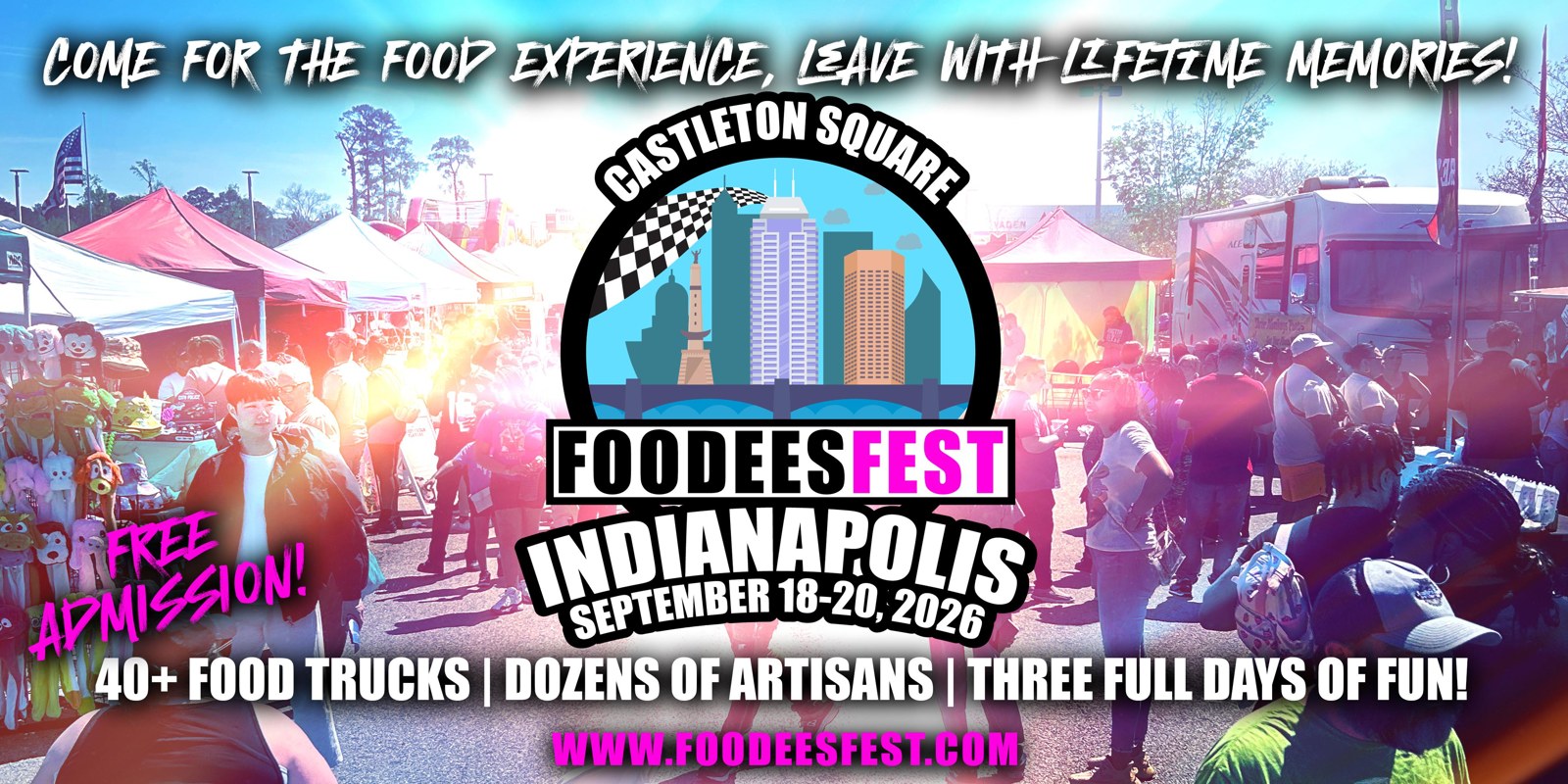 FOODEESFEST Indianapolis, Indiana (40+ food trucks and craft vendors!) in Indianapolis, IN