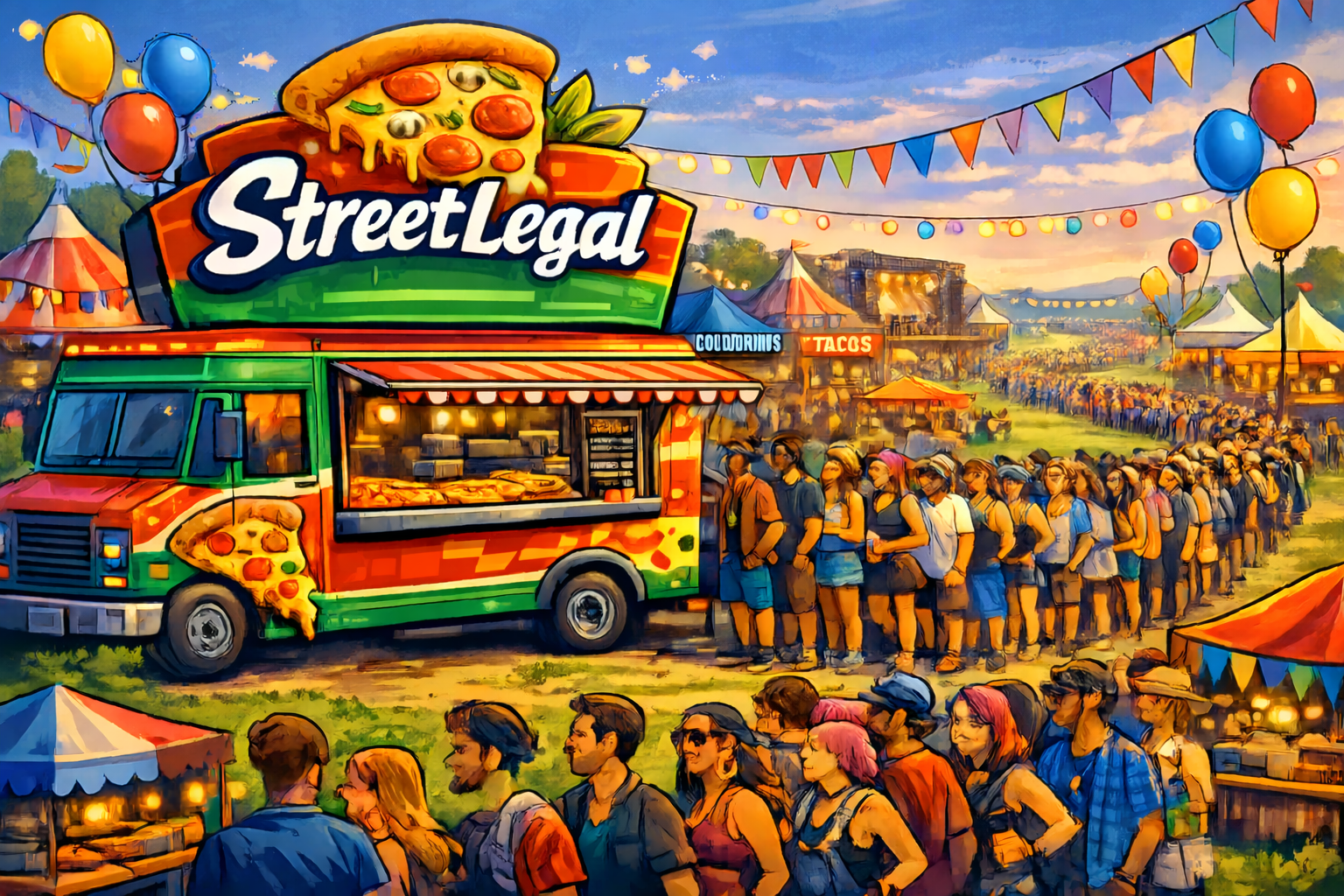 StreetLegal food truck festival scene